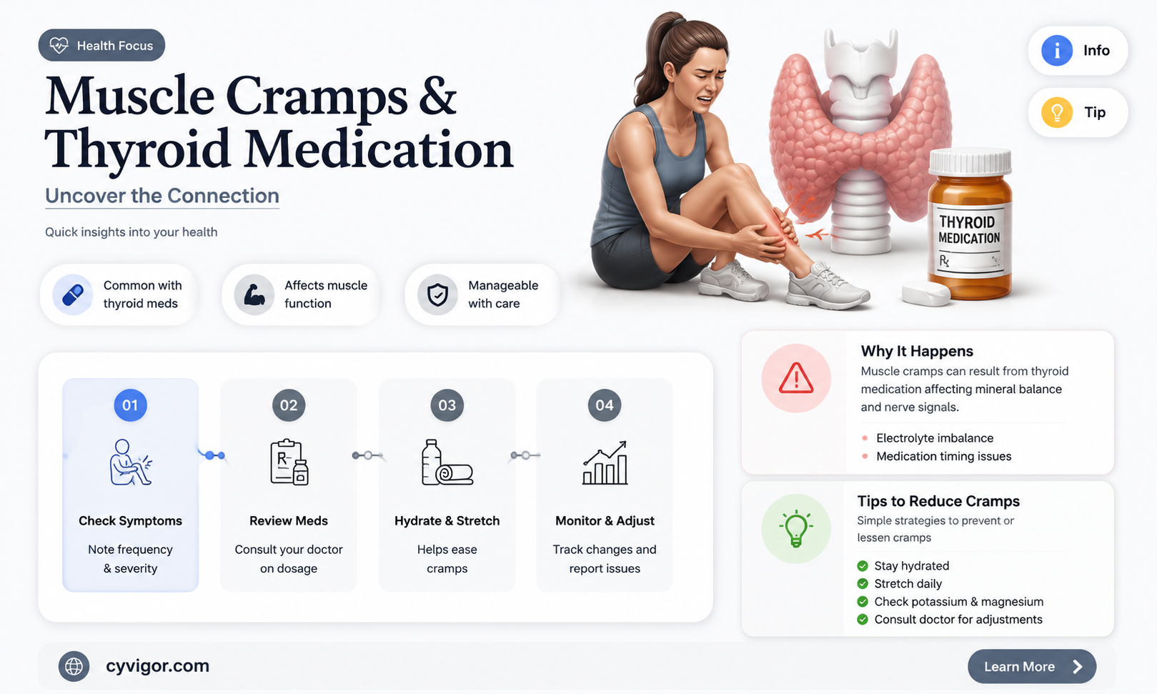 are muscle cramps associated with thyroid meds