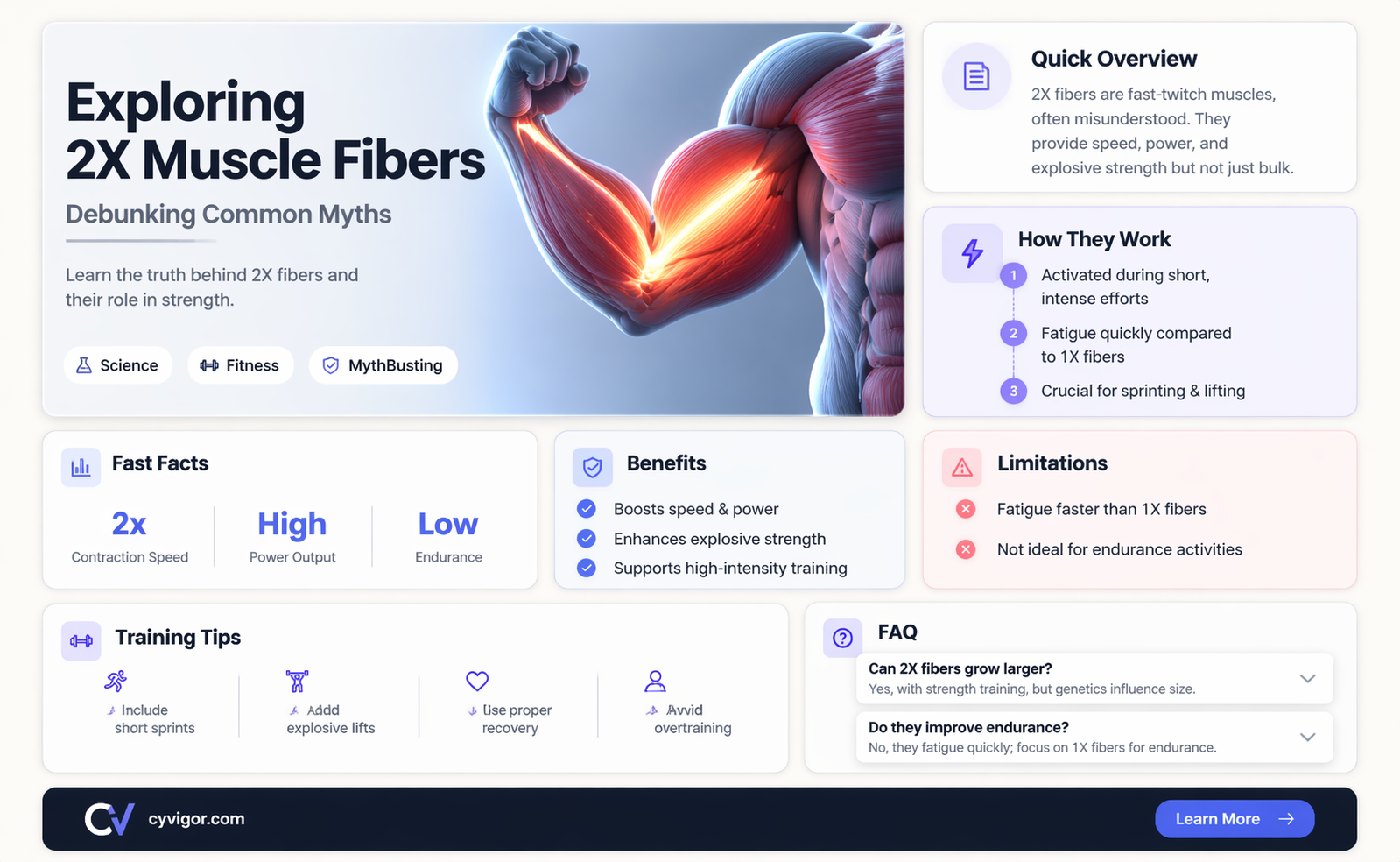 are 2x muscle fibers bad