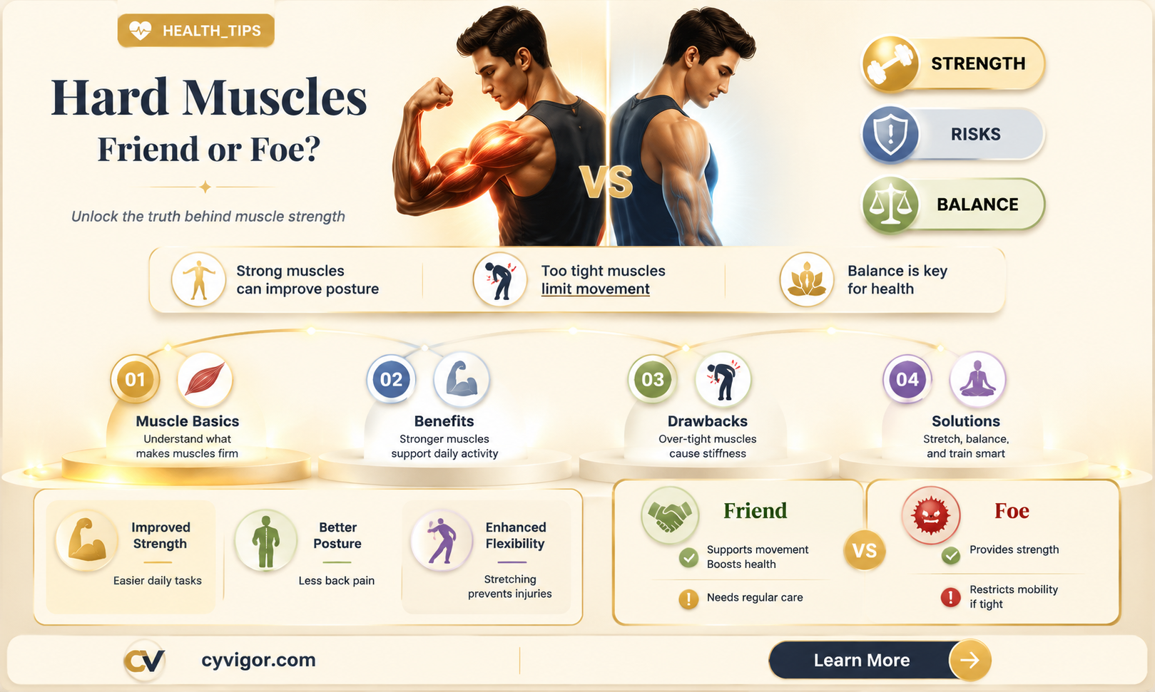 are hard muscles bad