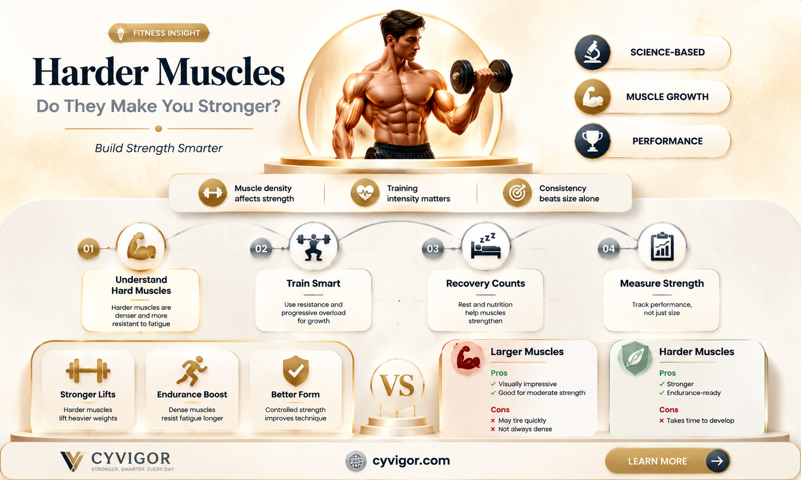 are harder muscles stronger