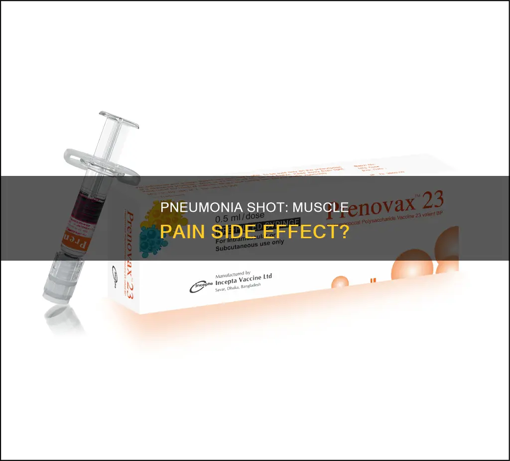has a pneumonia shot ever cause muscle pai