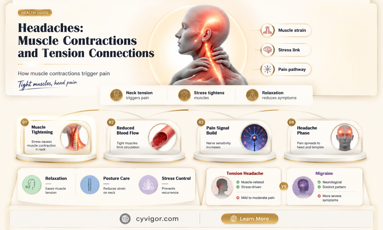 are tension headaches caused by muscle contractions