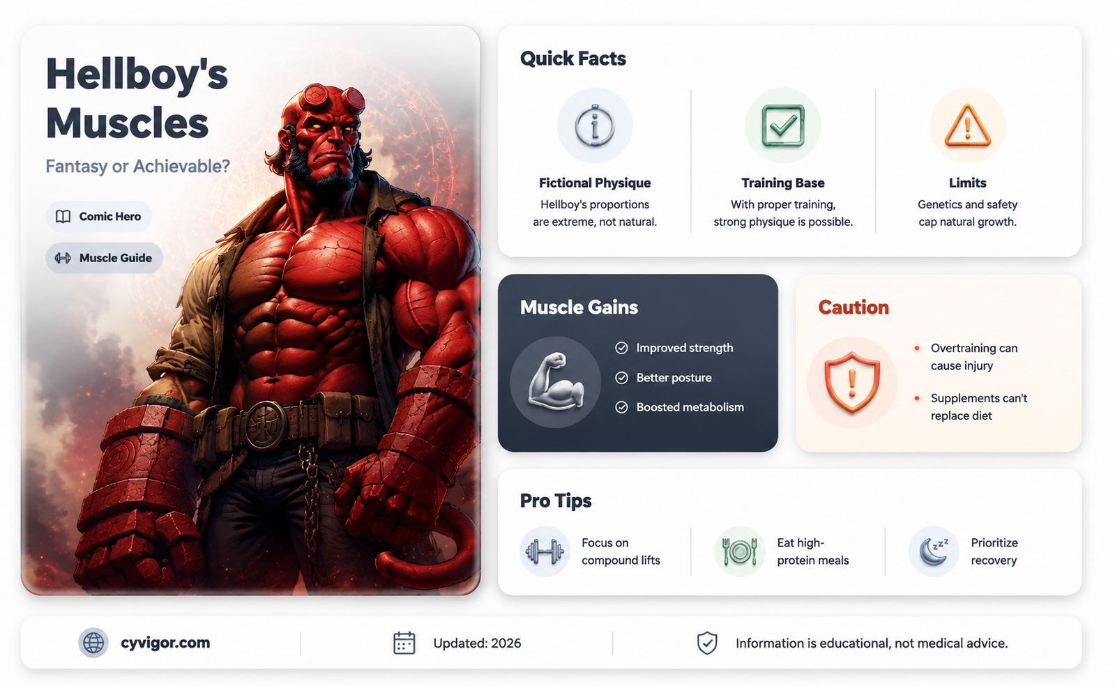 are hellboy muscles real