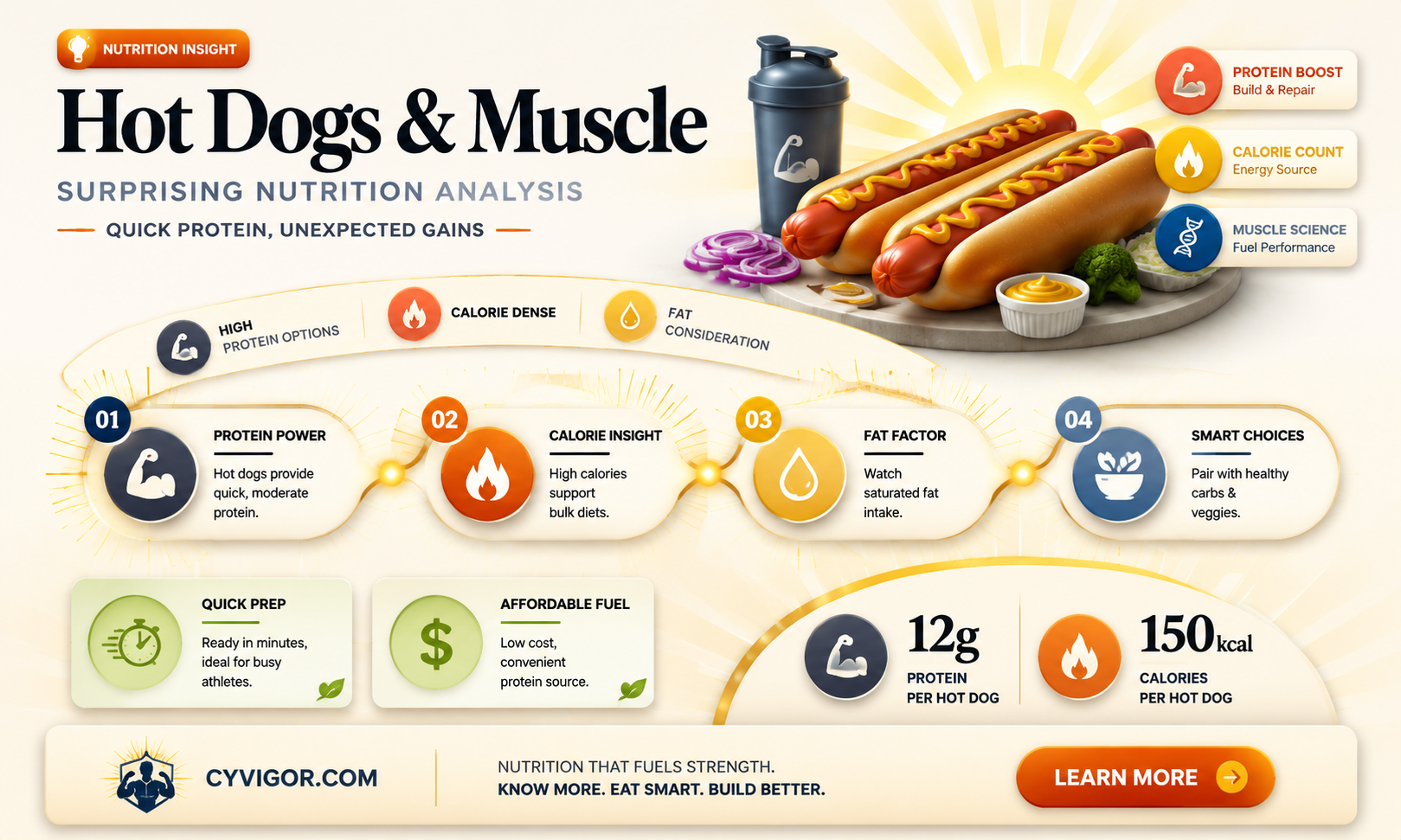 are hot dogs good for gaining muscles