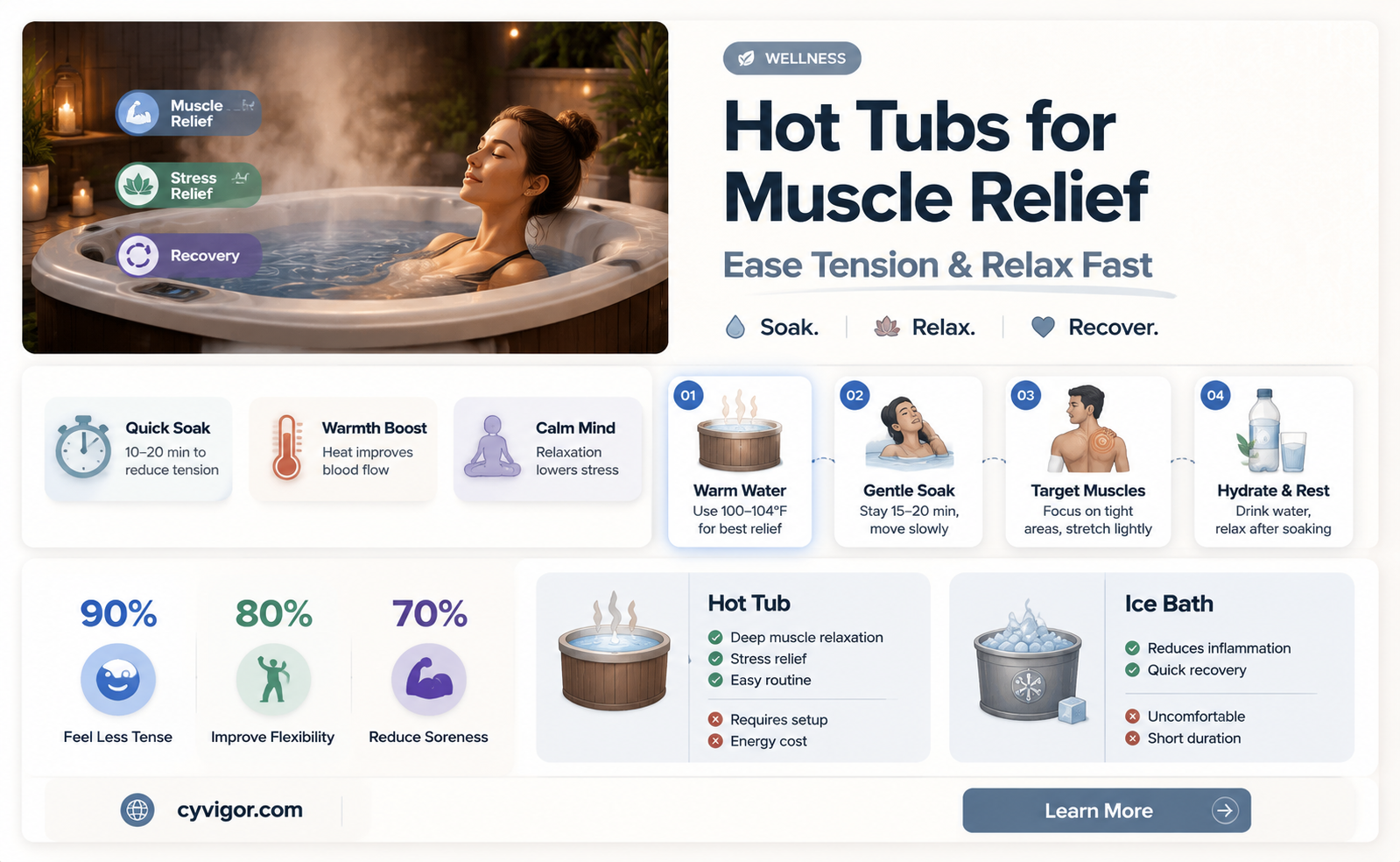 are hot tubs good for tight muscles