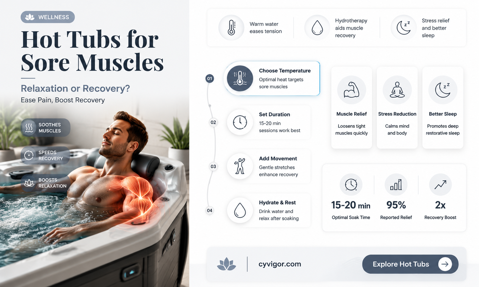 are hot tubs good for sore muscles