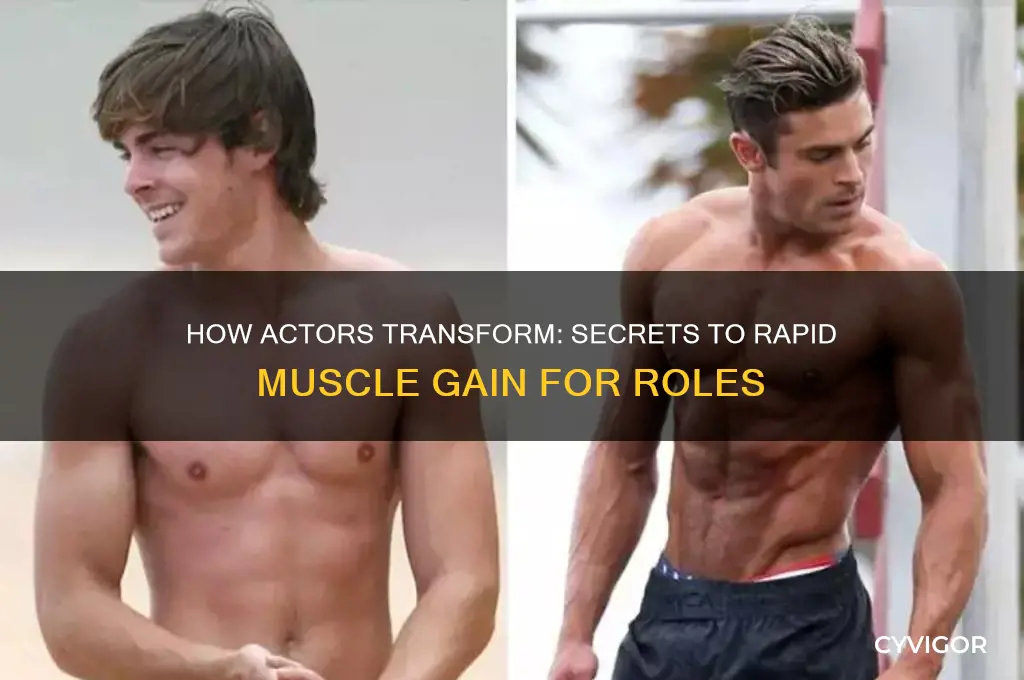 how actor gain muscle