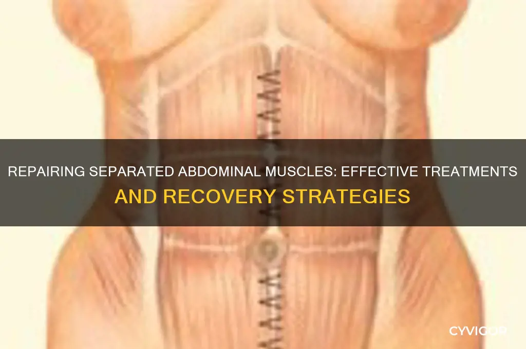how are abdominal muscles fixed when they