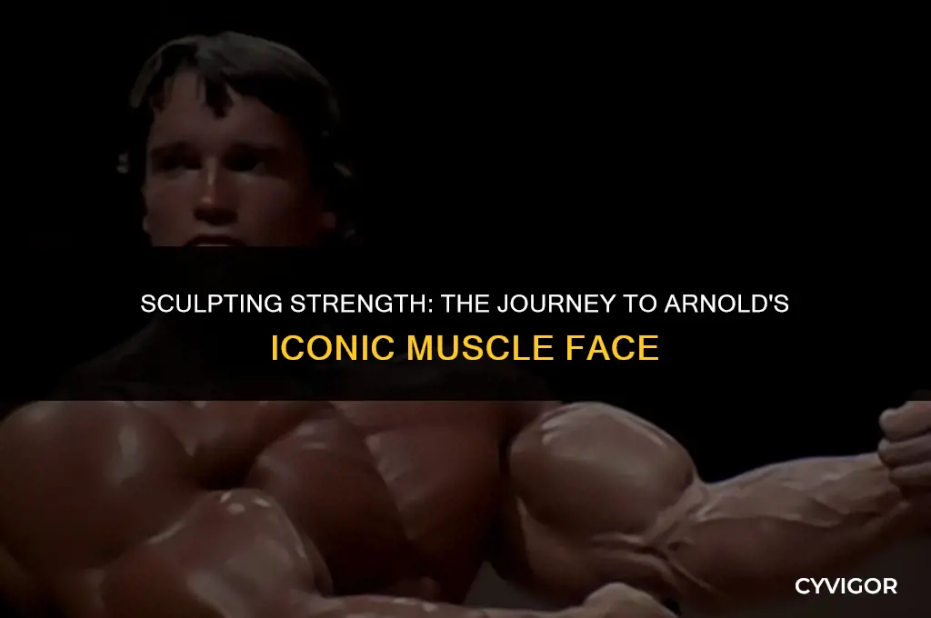 how arnold get muscle face