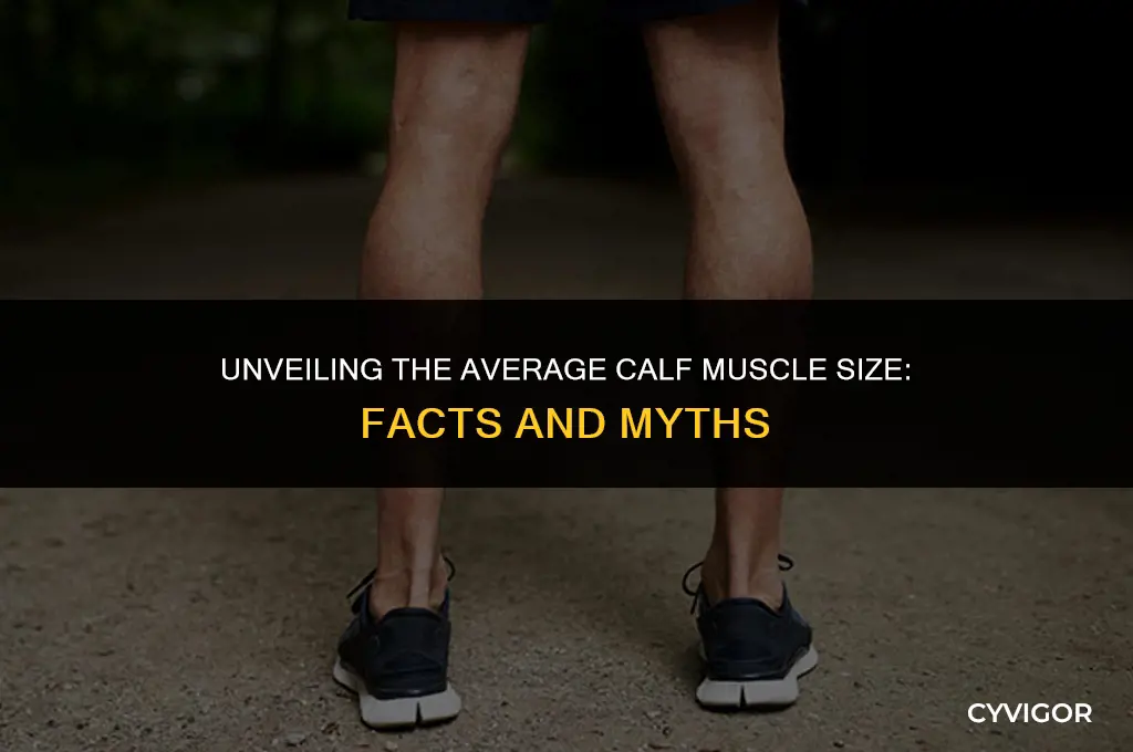 how big is the average calf muscle
