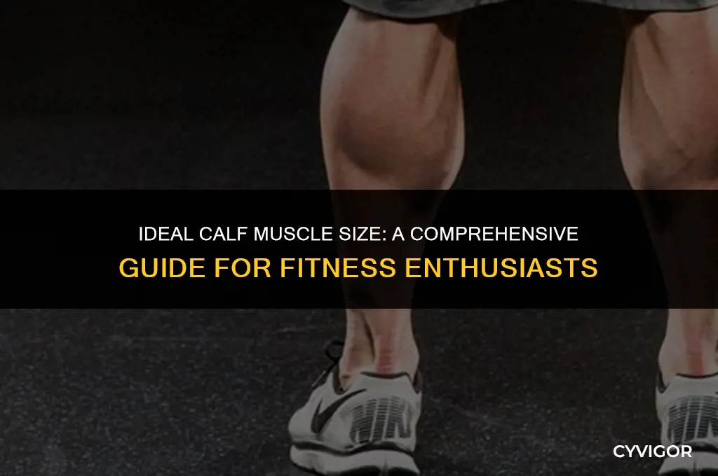 how big should calf muscles be