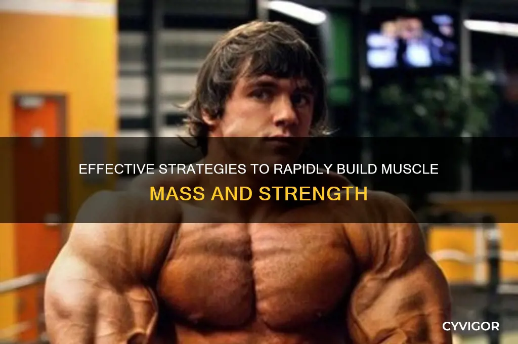 how can i gain muscle mass fast