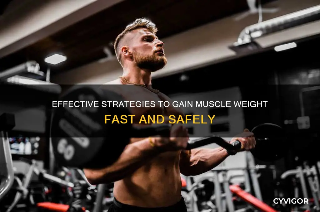 how can i gain muscle weight fast