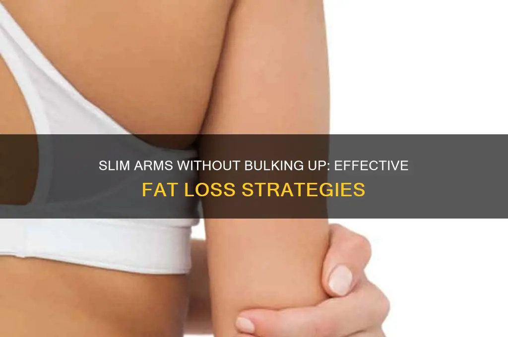 how can i lose arm fat without gaining muscle