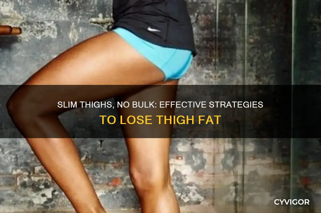 how can i lose thigh fat without gaining muscle