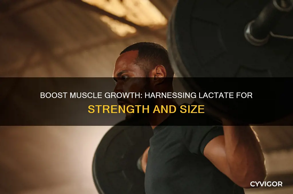 how can you use lactate to gain muscle
