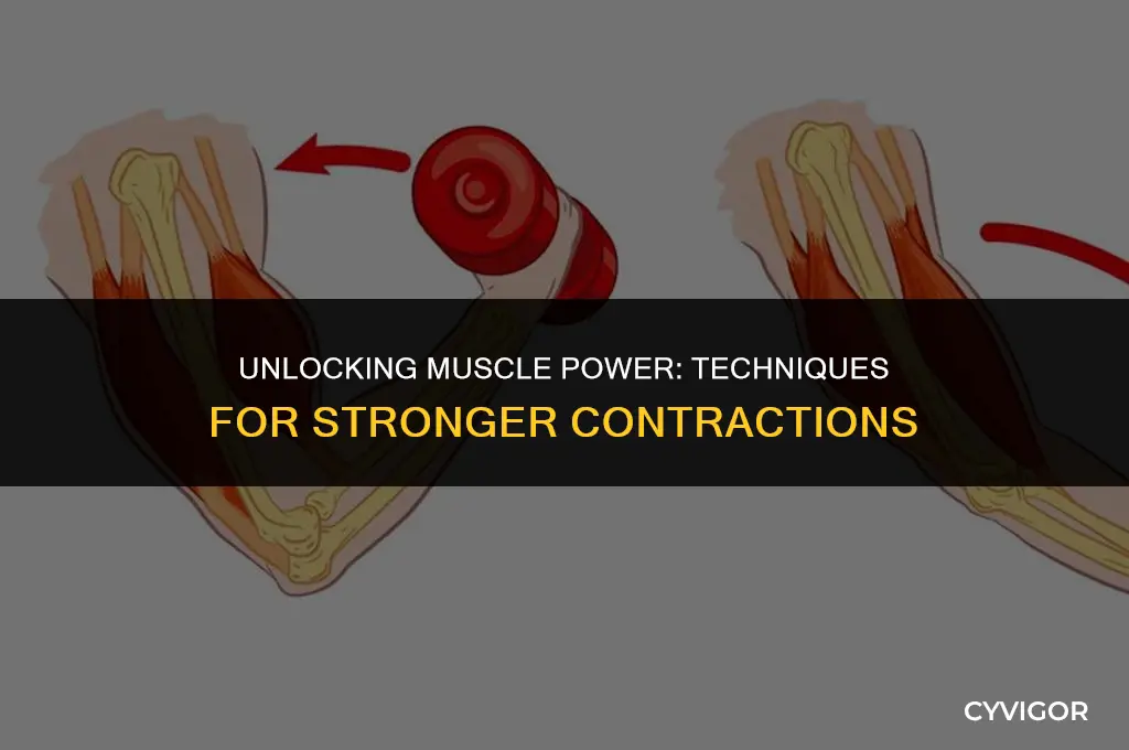 how could you get a stronger contraction from a muscle