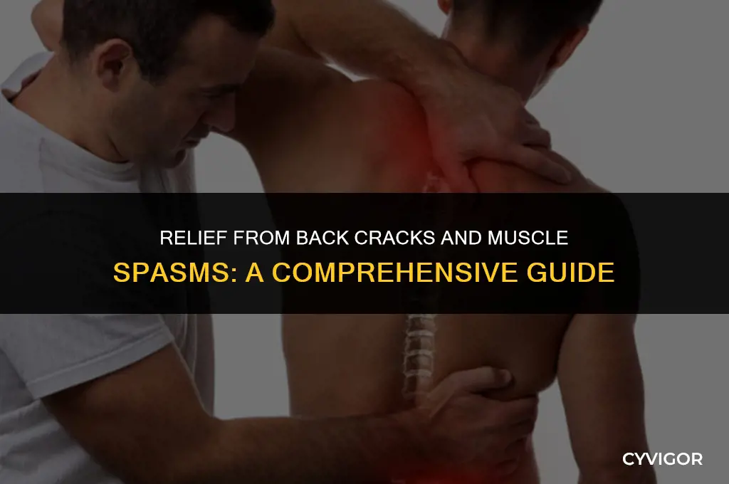 how cracking of the back and muscle spasm