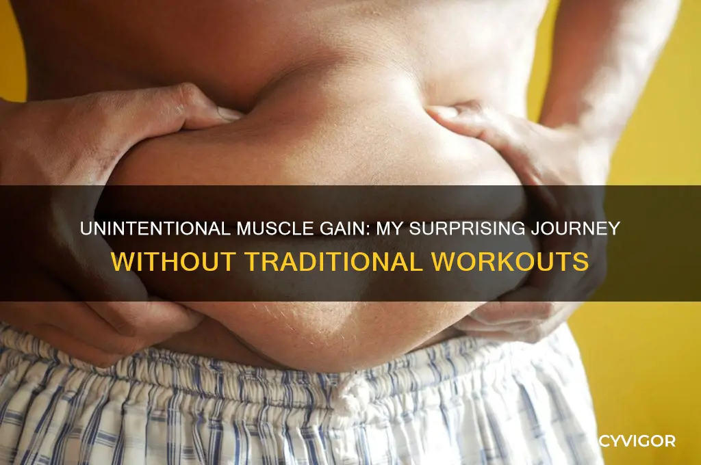 how did i gain muscle without working out