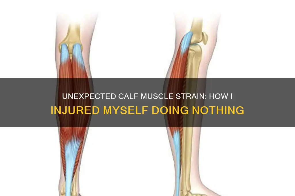 how did i pull a calf muscle doing nothing