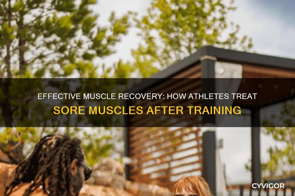 how do athletes treat sore muscles