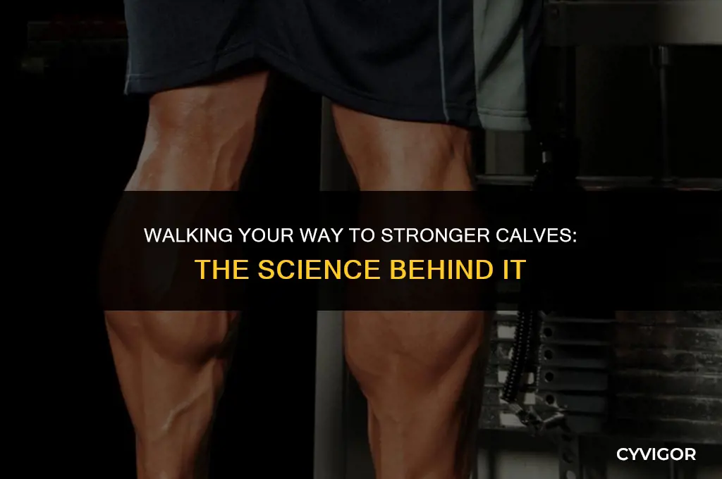 how do calf muscles grow from walking
