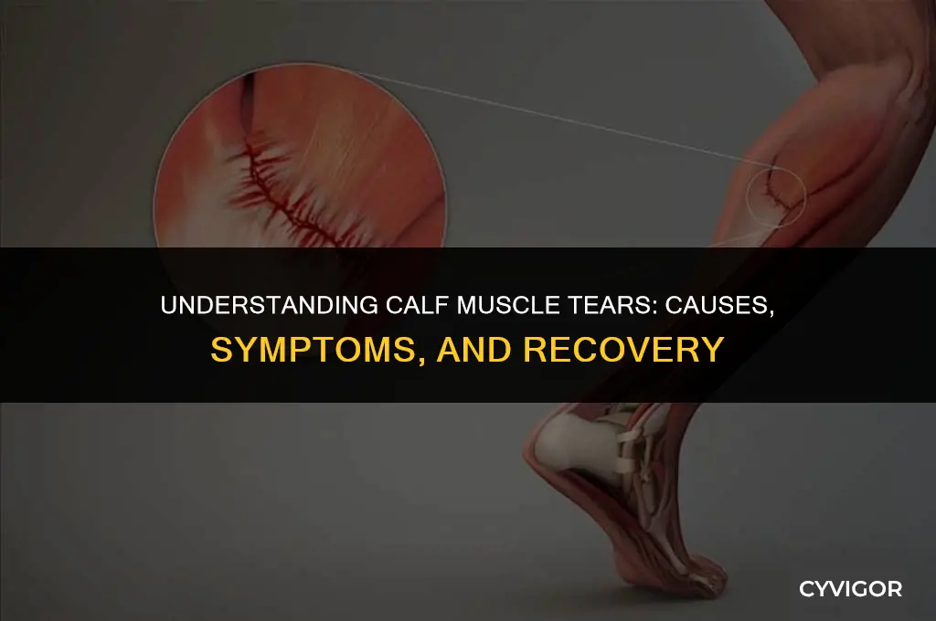 how do calf muscles tear