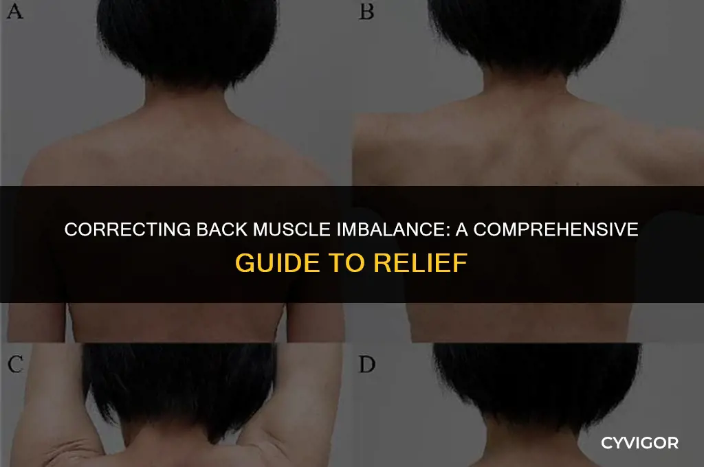 how do i fix a muscle imbalance n my back