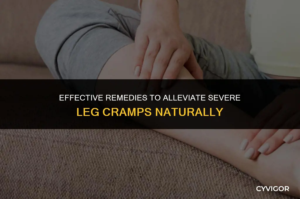how do i get rid of severe leg cramps