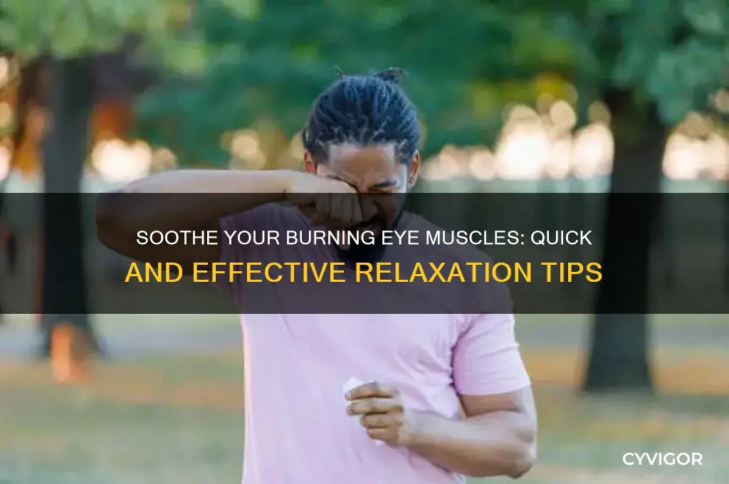 how do i relax my burning eye muscles
