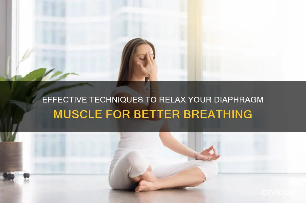 how do i relax my diaphragm muscle