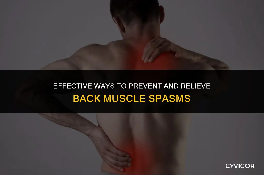 how do i stop back muscle spasms