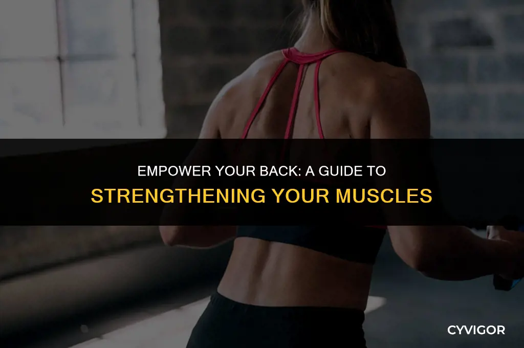 how do i strengthen my back muscles