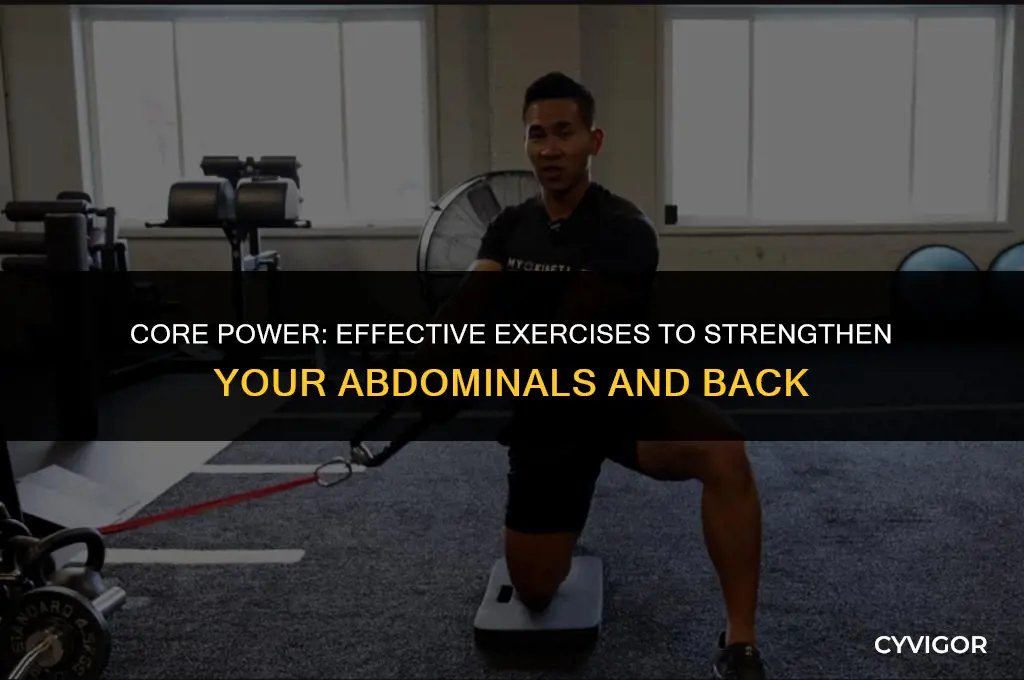 how do i strengyhen my abdominal and back muscles