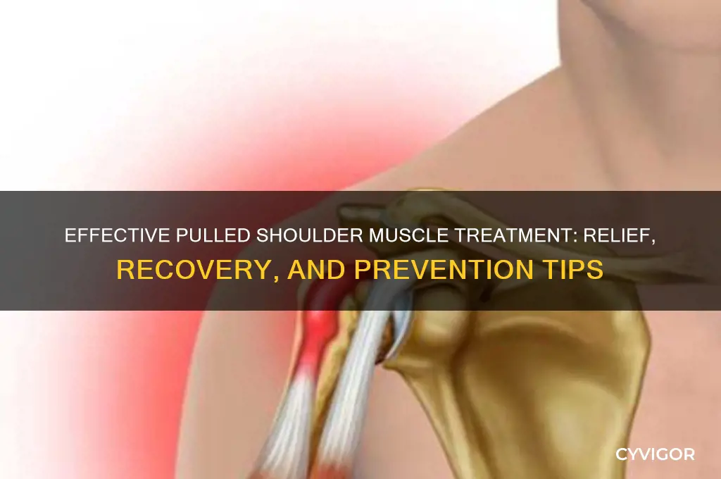 how do i treat a pulled shoulder muscle