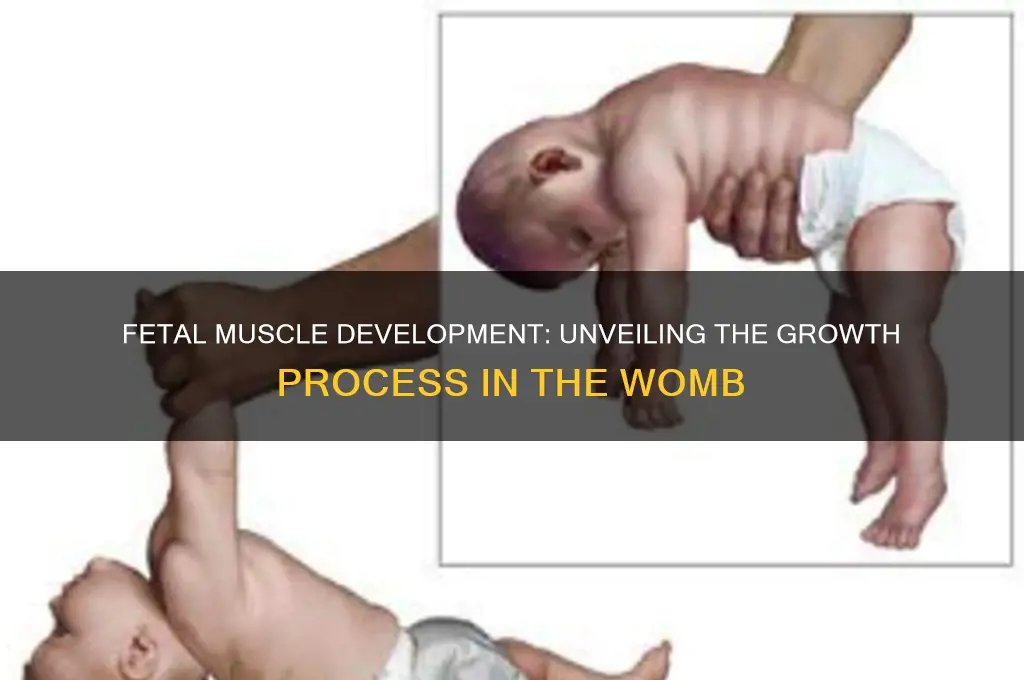 how do muscles grow in the fetus