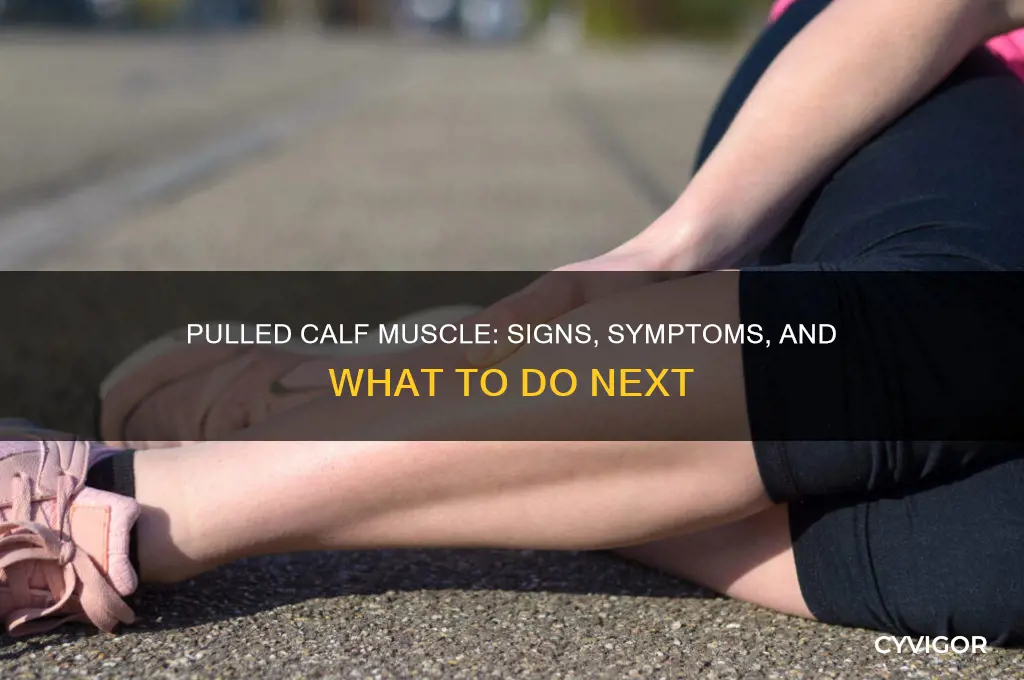 how do u know if you pulled a calf muscle