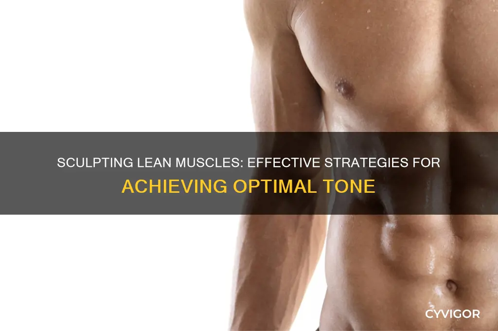 how do you achieve good muscle tone