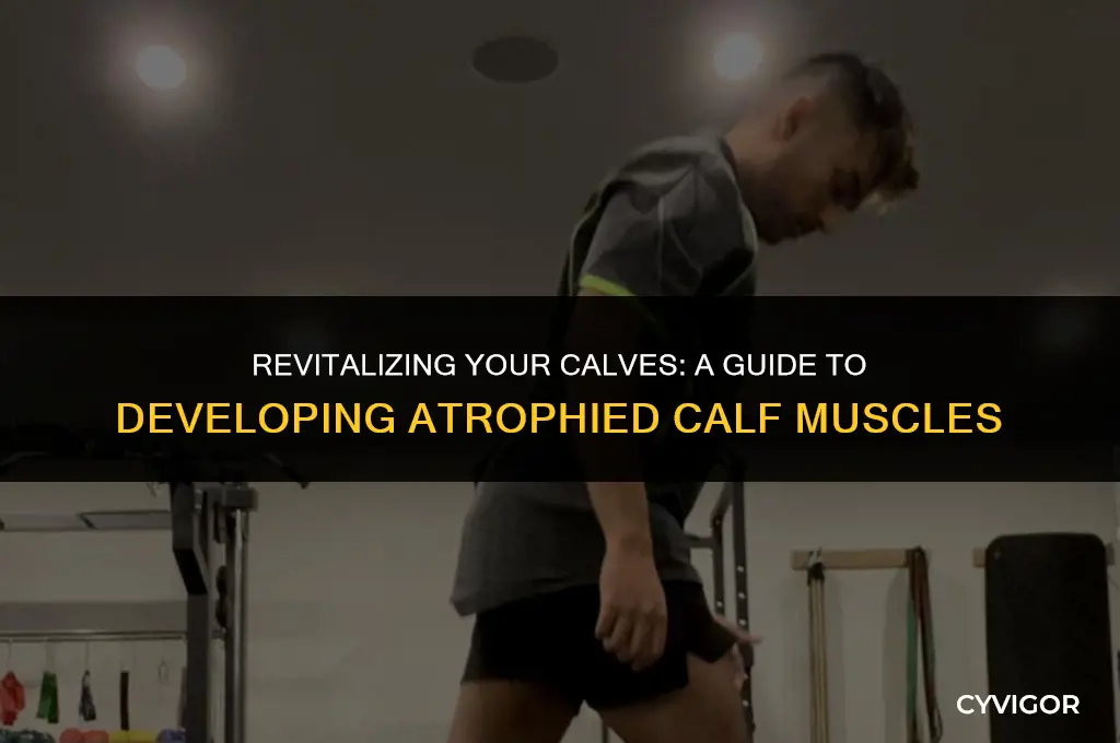 how do you develop a atrophied calf muscle
