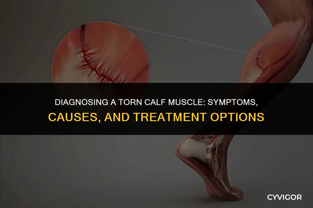 how do you diagnose a torn calf muscle