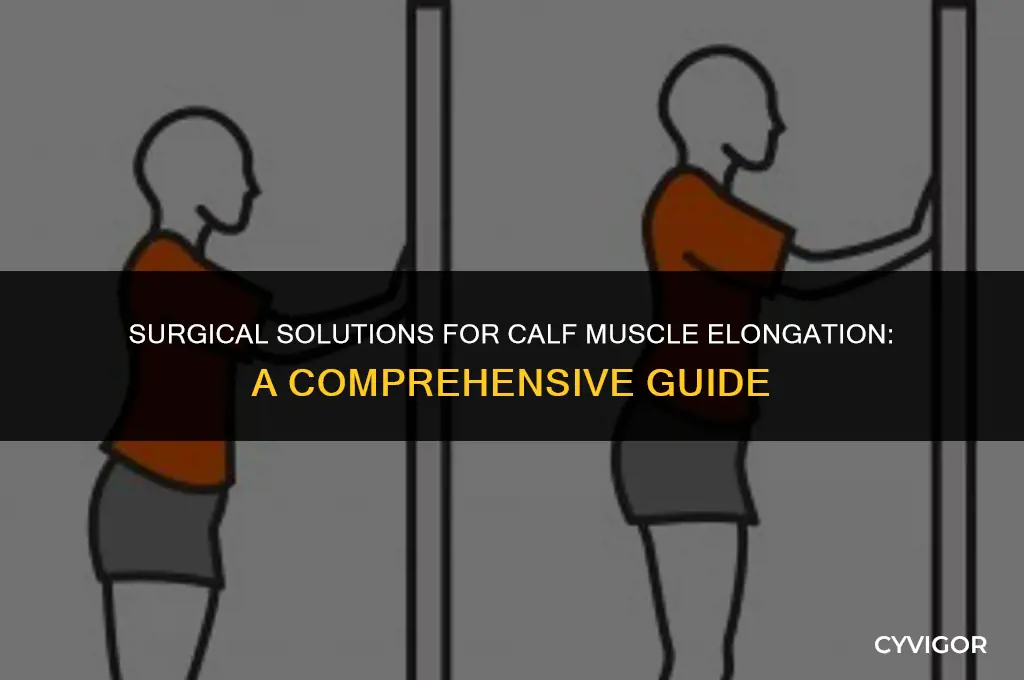 how do you elongate calf muscles surgical