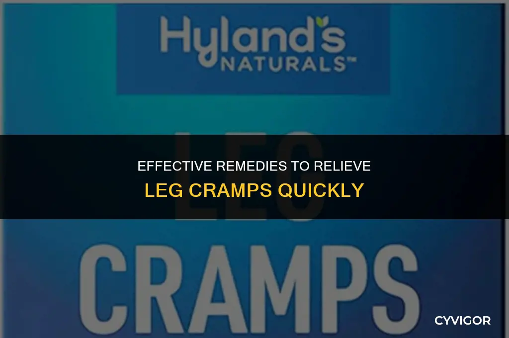 how do you get leg cramps to go away