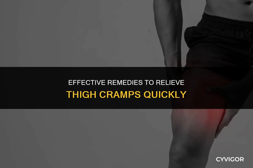 how do you get rid of a thigh cramp