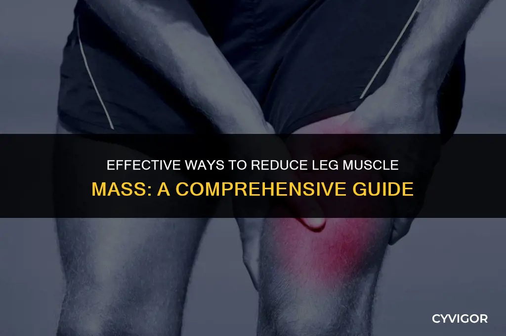 how do you get rid of leg muscle