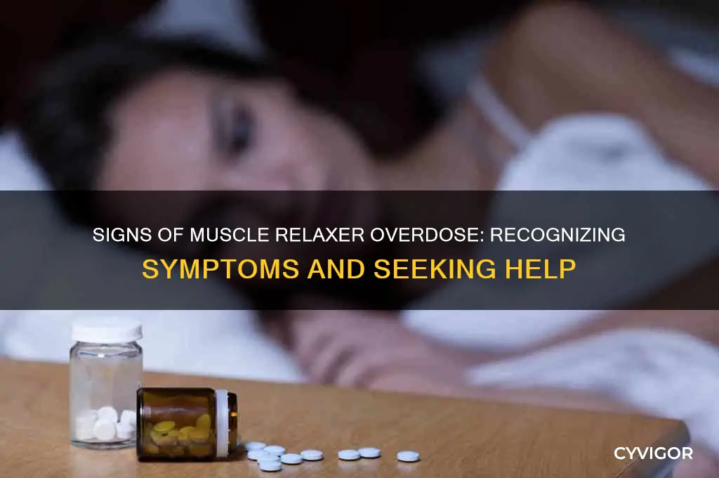 how do you know if you overdosed on muscle relaxers