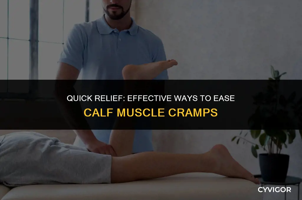 how do you relieve a calf muscle cramp