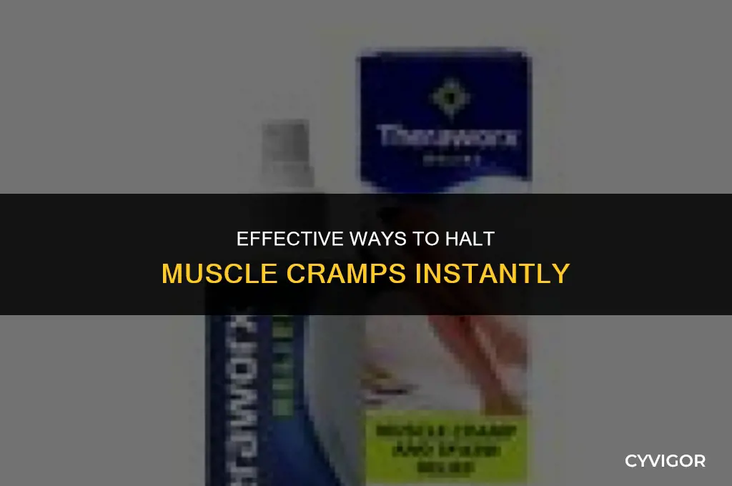 how do you stop a muscle cramp