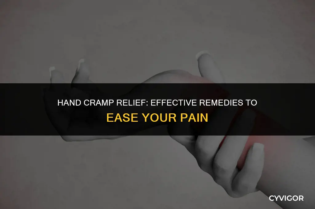 how do you stop cramps in your hands