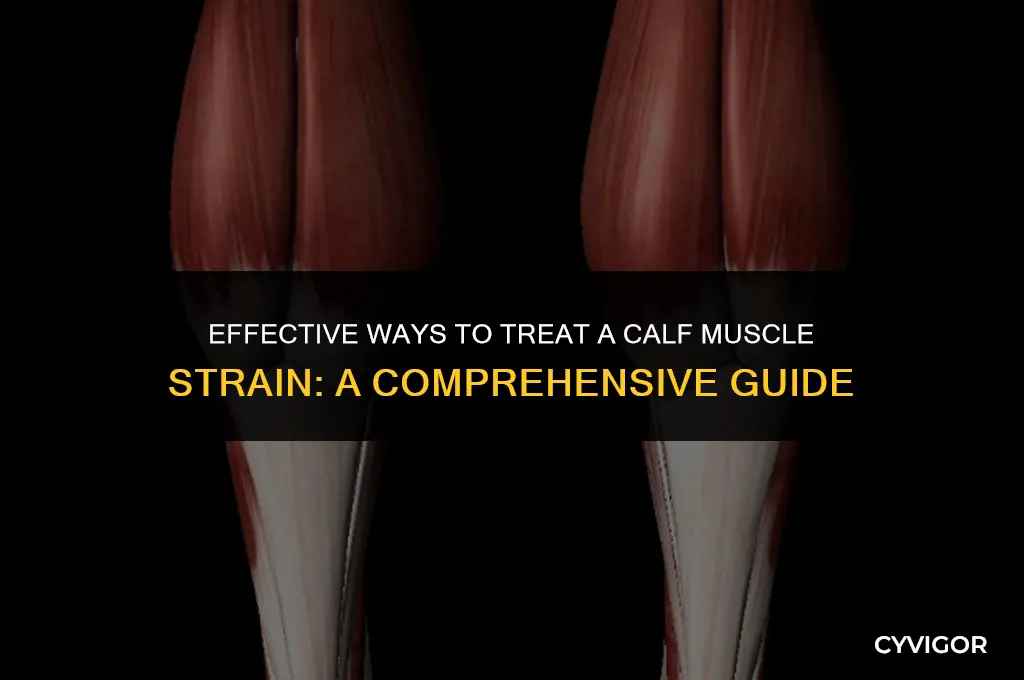how do you treat a calf muscle strain