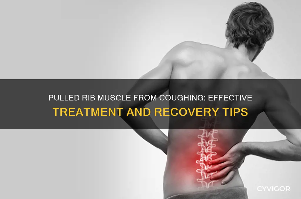 how do you treat a pulled rib muscle from coughing